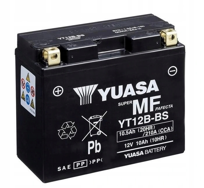 Батарея мотоцикла Yuasa YT12B-BS 10.5 Ah 210A