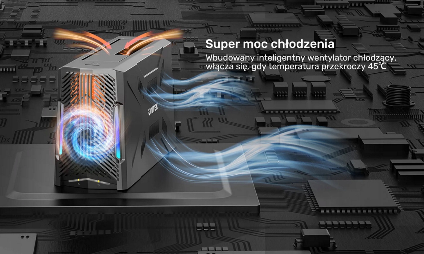Unitek Stacja dokująca, 1x dysk M.2 NVMe, 1x dysk SATA, USB-C 10 Gbps Producent Unitek