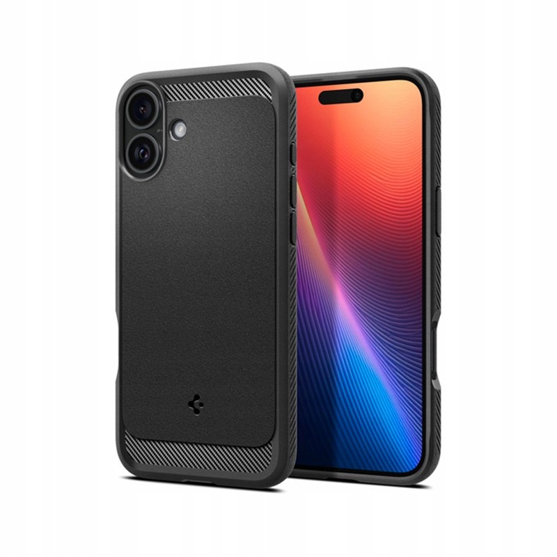 Spigen Rugged Armor Mag MagSafe Etui do iPhone 16 Plus (Matte Black)