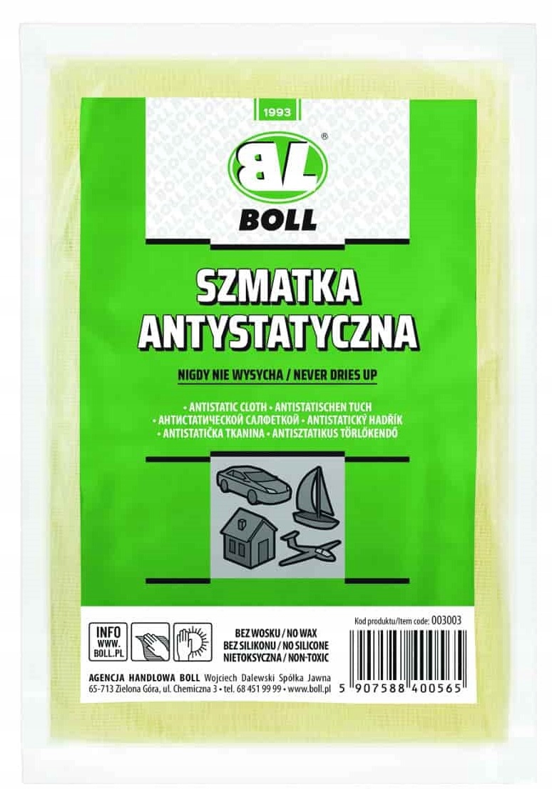 

Boll Ściereczka Szmatka Antystatyczna Pyłochłonna