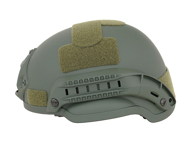 Kask Hełm Spec-Ops Mich Szyny montażowe rzepy fasunek Poduszki Zielony
