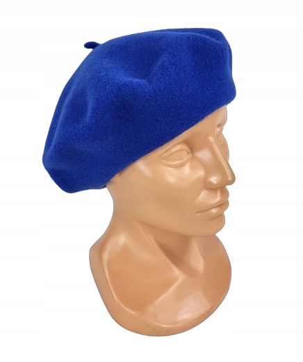 174 BERET FEZKO NIEBIESKI rozm. 11,5'' duży