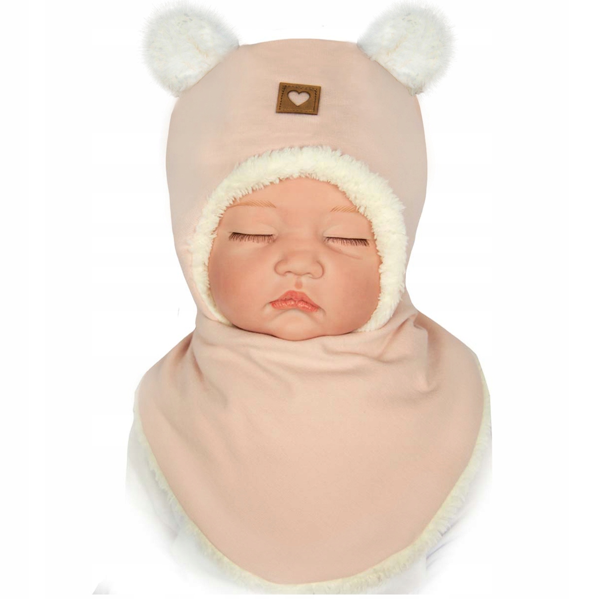 

Ciepły Komplet Czapka I Apaszka Na Futerku 44-46