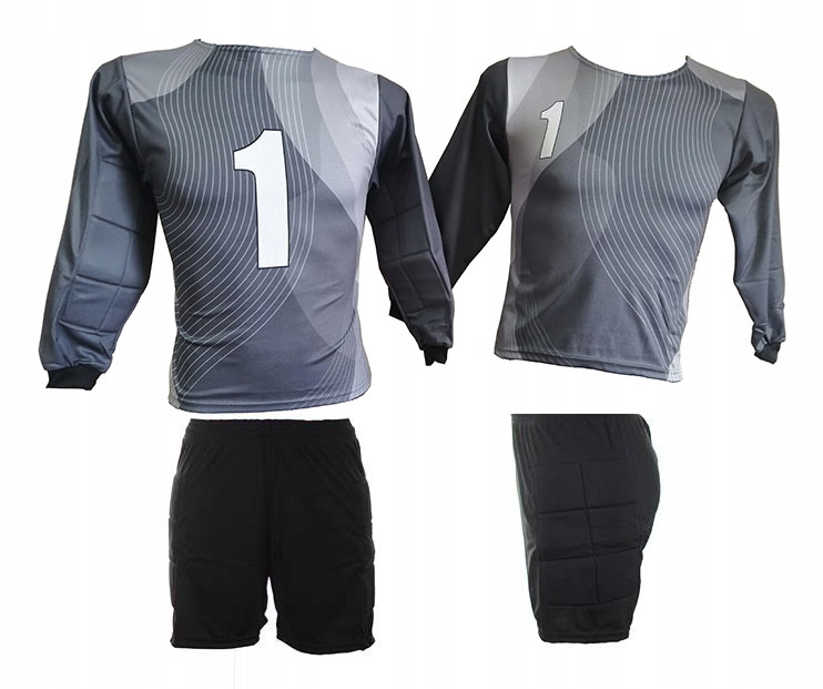 Dětské brankářské fotbalové oblečení pro chlapce, tričko s kraťasy 176 cm