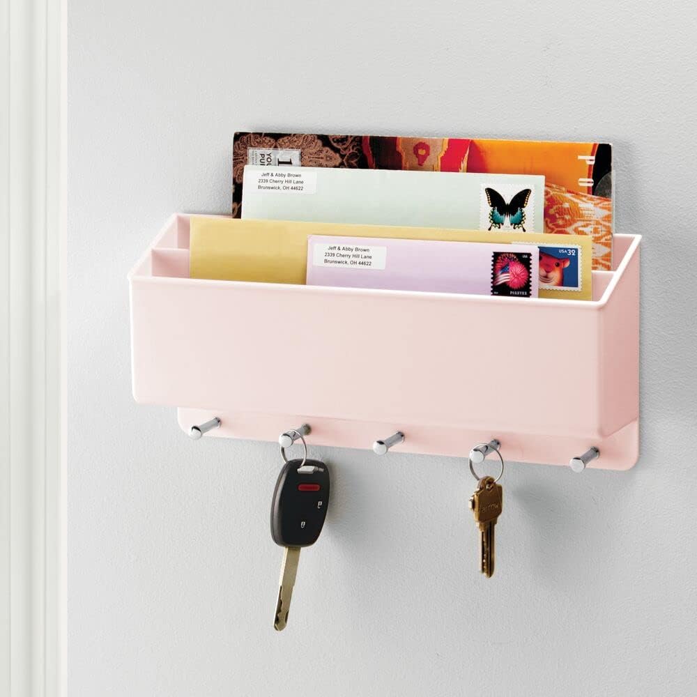 Stylowy Stojak na Klucze i Listy - Różowy Zestaw 2szt Marka CE