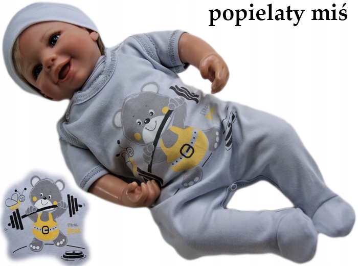 

Śpioszki śpiochy bawełniane pajacyk 56 rozpinane