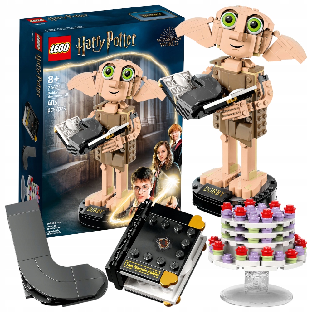 LEGO HARRY POTTER KLOCKI SKRZAT DOMOWY ZGREDEK ZESTAW PREZENT DLA ...