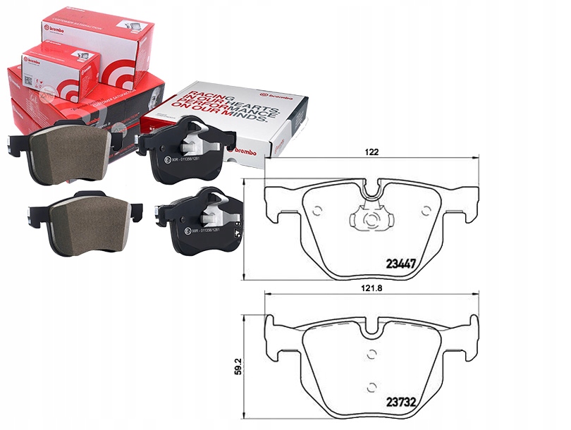 Brzdové Destičky Bmw X5 E70 07-13 Zadní Brembo