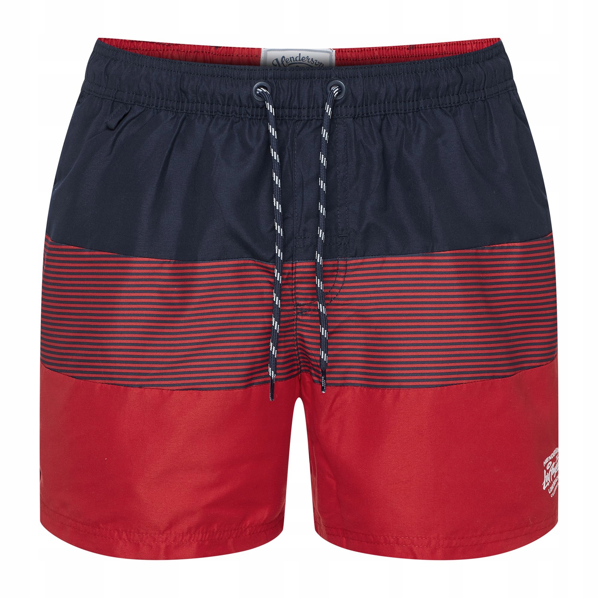 Plavky Rival Henderson tmavě modrá, červená 4XL