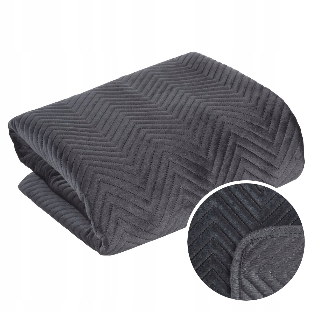 Velurový přehoz Sofia 220x240 Eurofirany černý