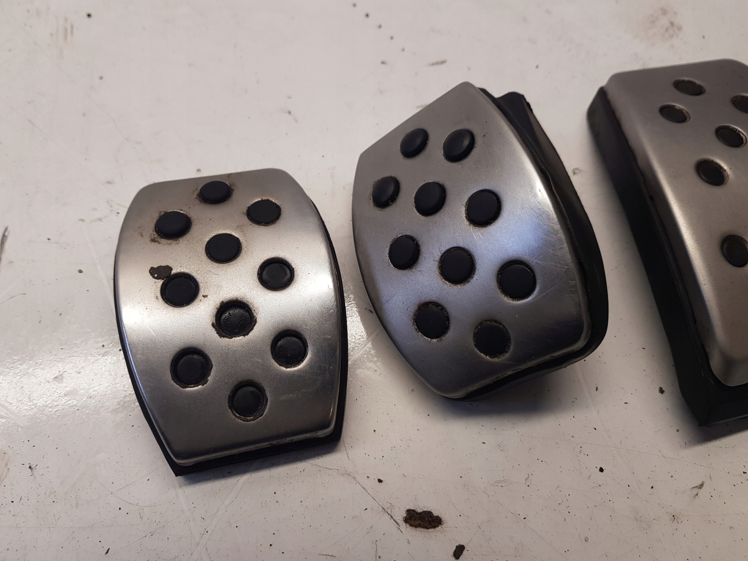OPEL CORSA D E caps for pedals CHROM OPC LINE KOMPLET