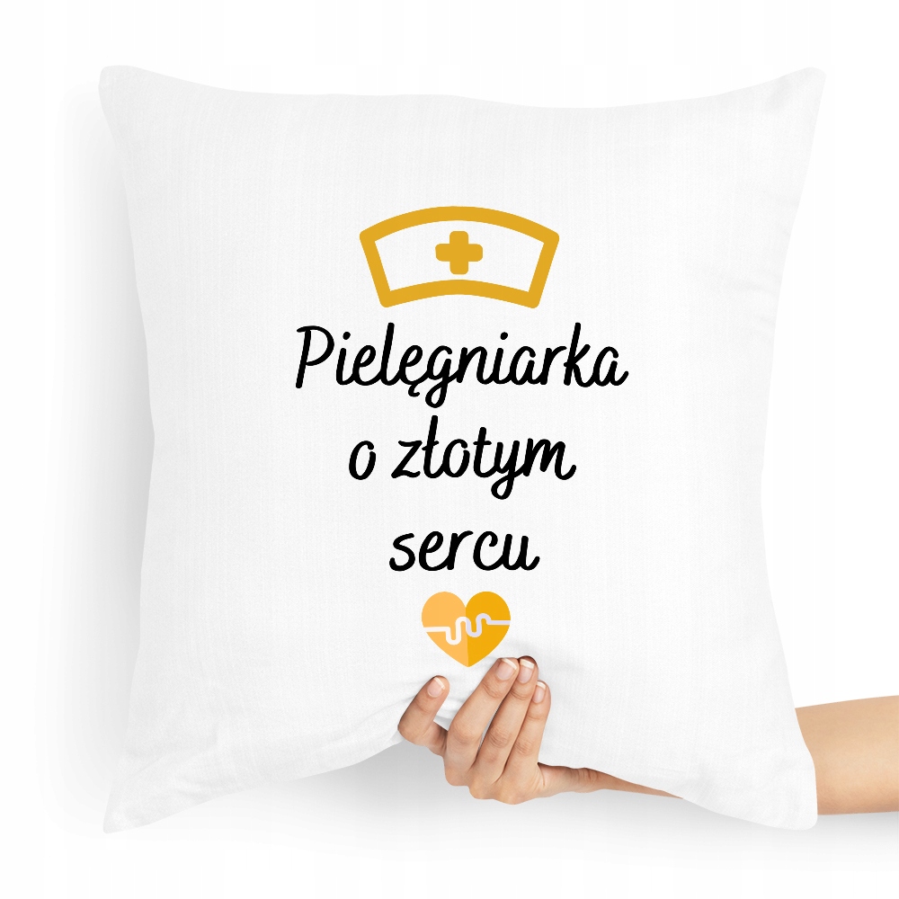 

Poduszka Dla Pielęgniarki O Złotym Sercu