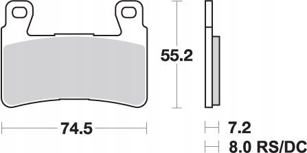 Brzdové Doštičky KH265 Racing Dual Carbon Honda Cbr 600RR 03-04