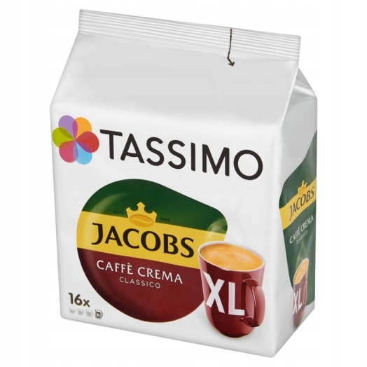 Tassimo Jacobs Caffé Crema Classico XL Káva v kapslích (16 kapslí)