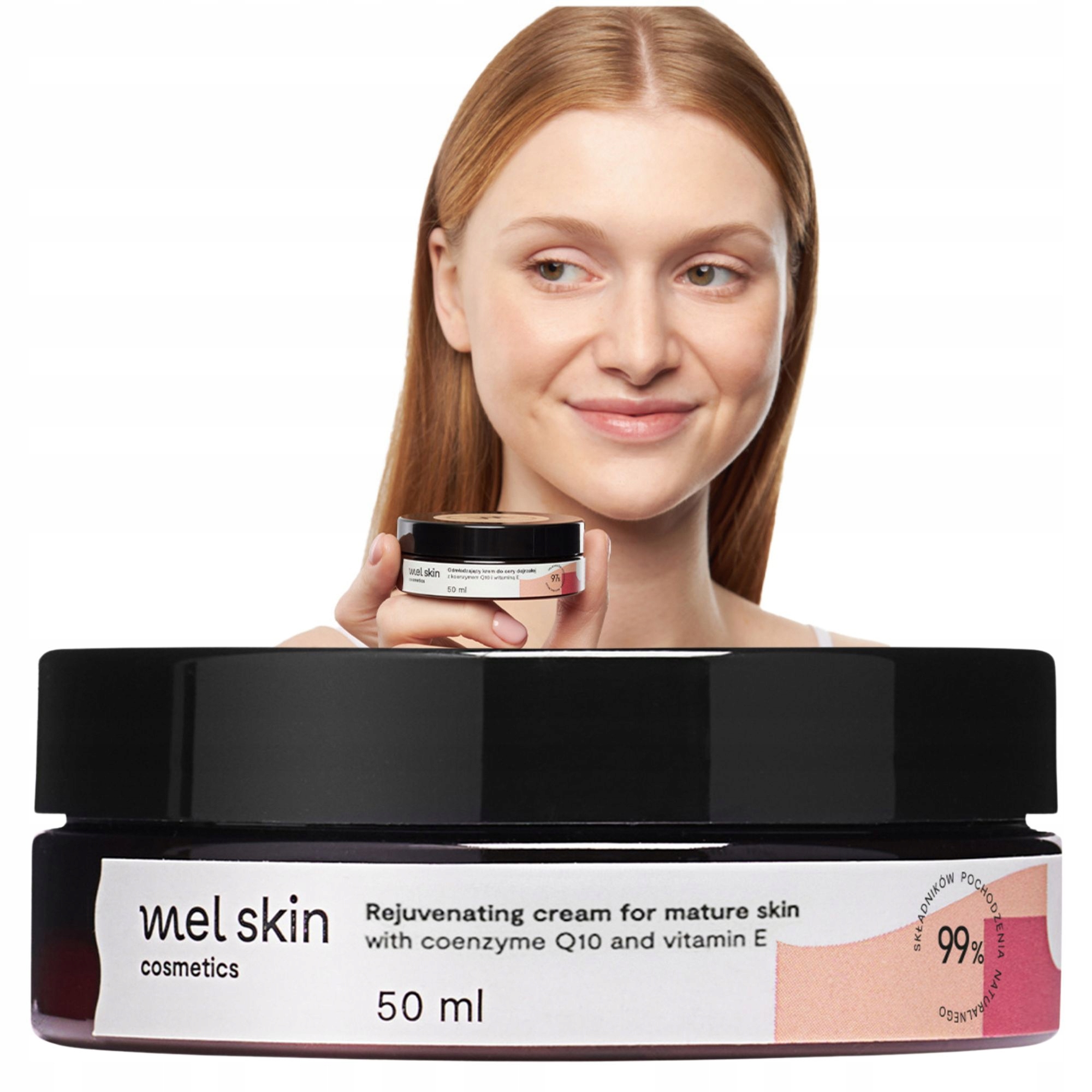 Omlazující Krém na obličej Koenzym Q10 sjednocuje barvu pleti Mel Skin