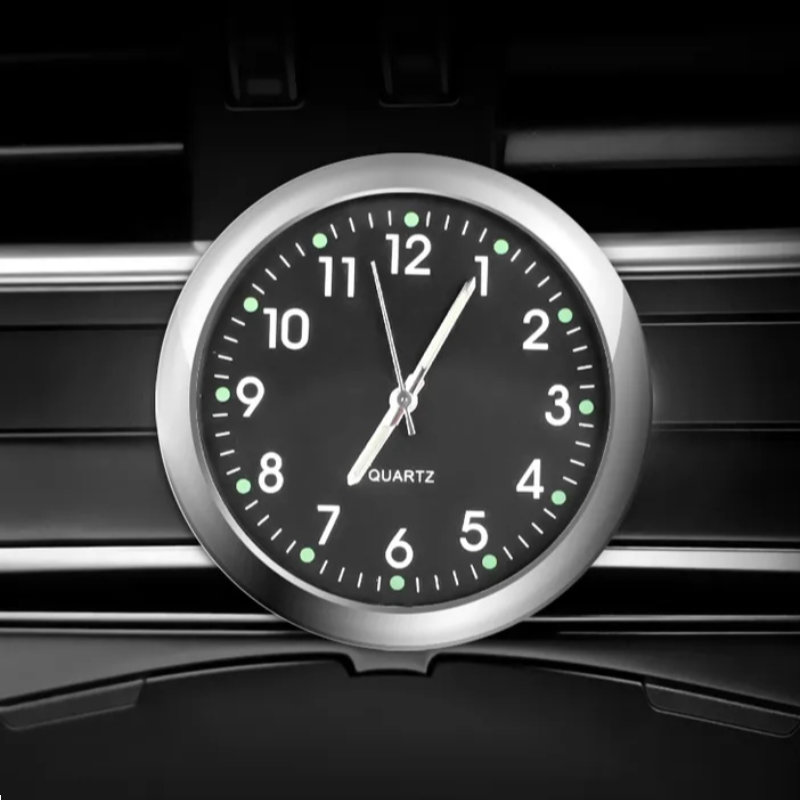 Czarny Zegar Kwarcowy na Deskę Rozdzielczą Samochodu - Elegancki na Prezent Kod producenta White
