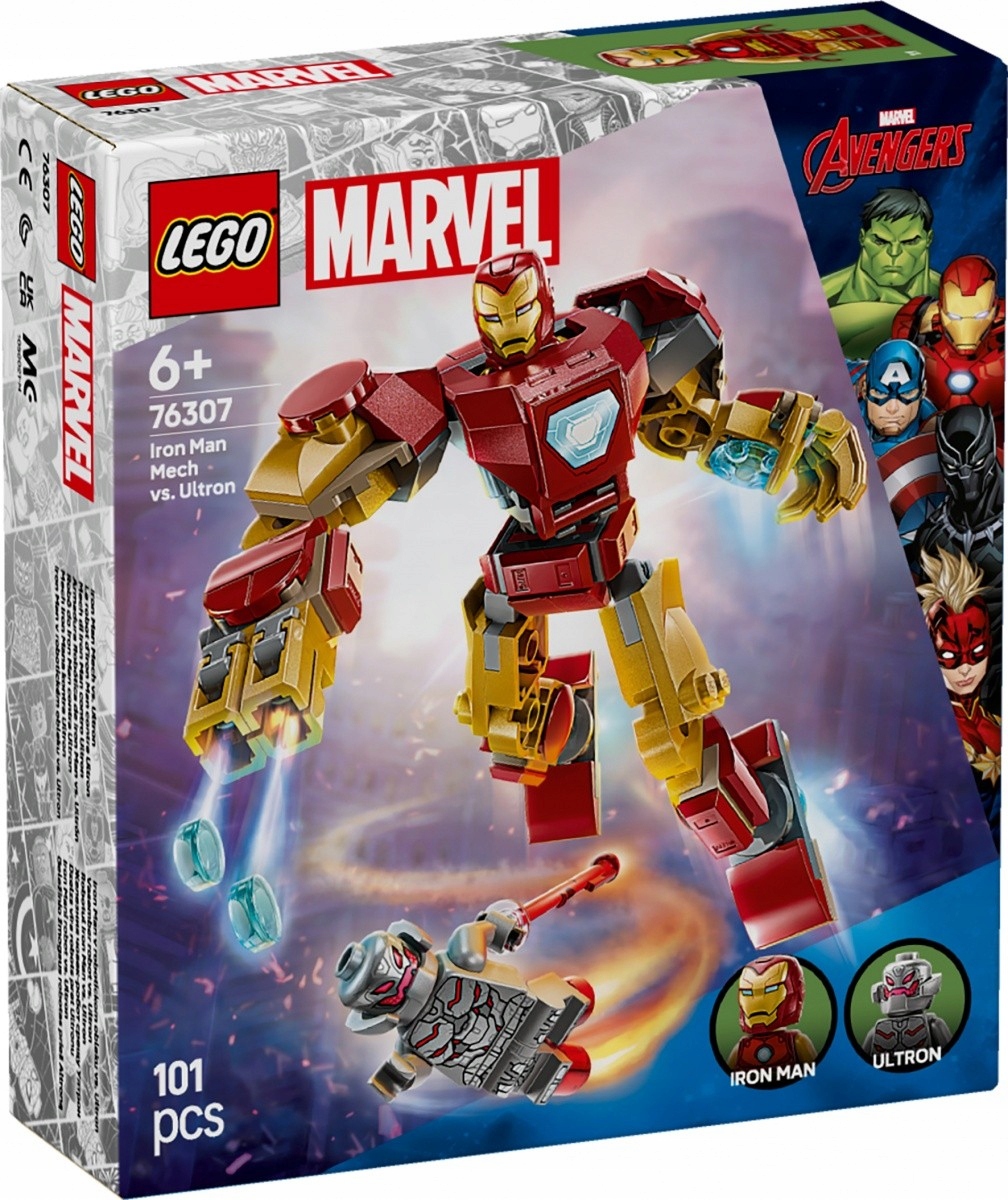 Lego Stavebnice Heroes 76307 Mech Iron Mana versus Ultron