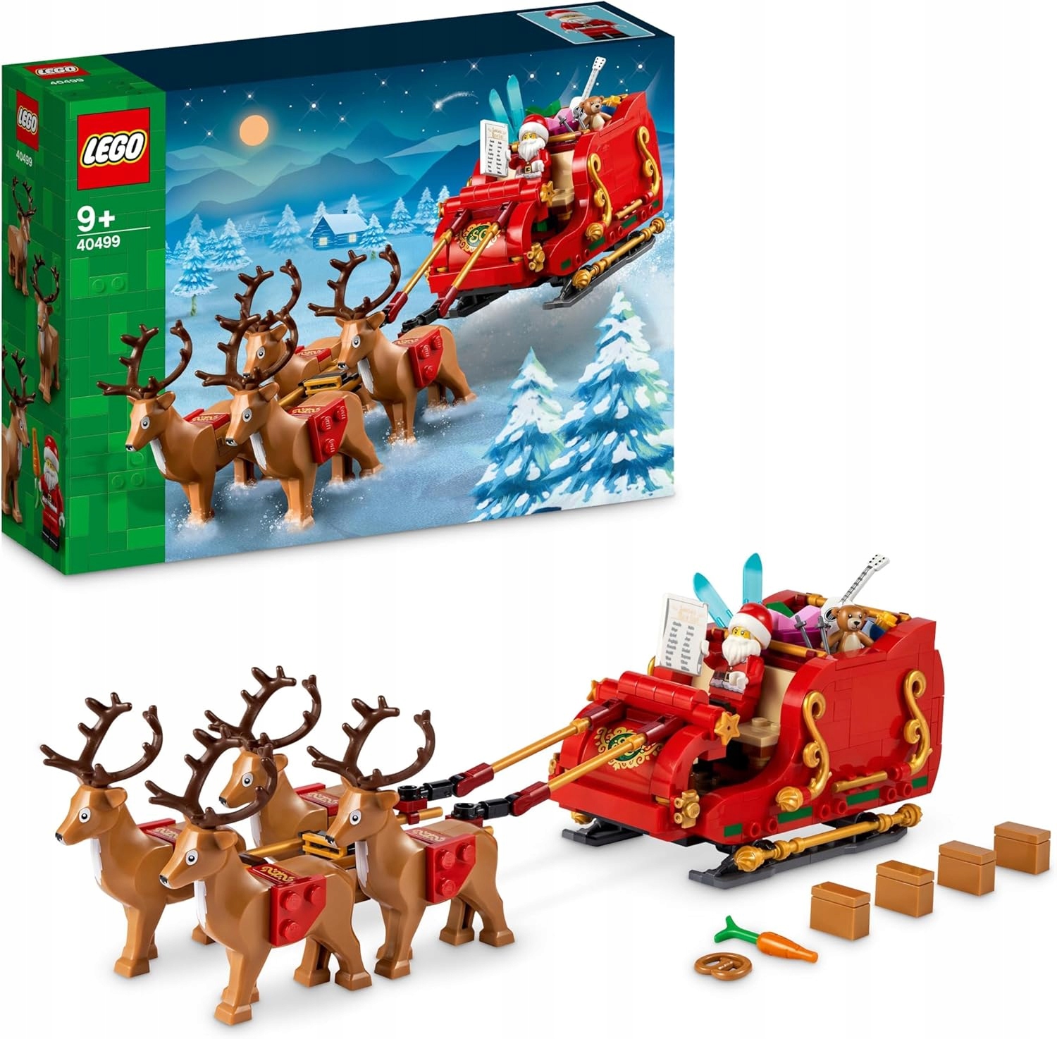 Lego 40499 Santa Clausovy vánoční stavebnice se sobím kostkami
