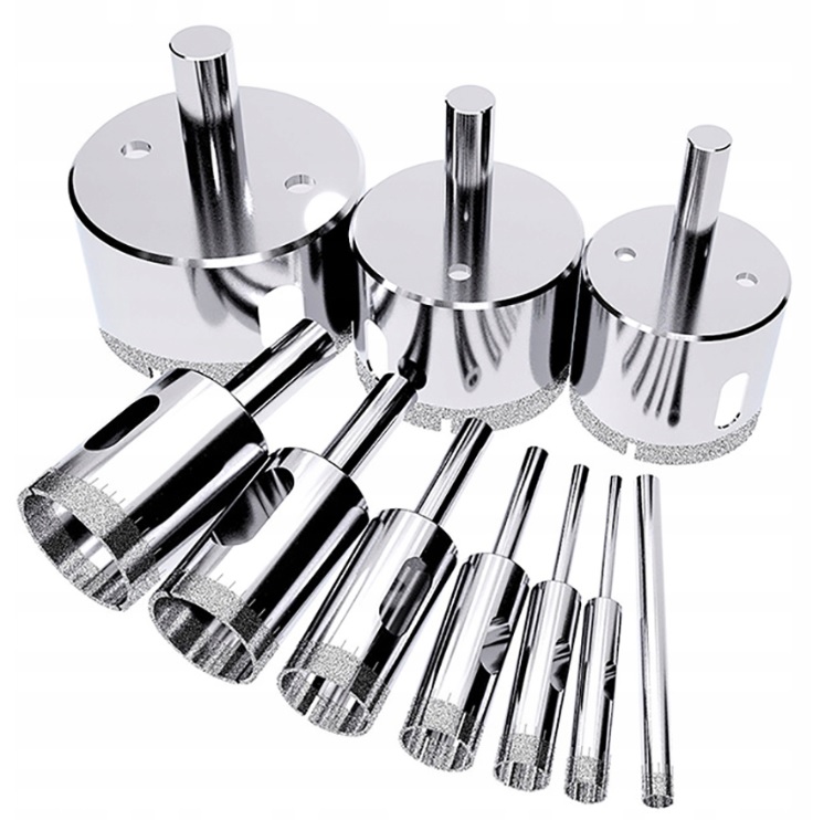 ZESTAW WIERTEŁ DIAMENTOWYCH OTWORNICE GRESU 6-68MM DIAMENTOWE EAN (GTIN) 5901969130560
