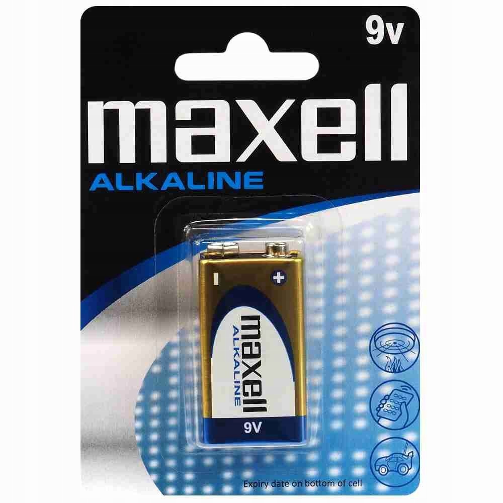 1 x bateria alkaliczna Maxell Alkaline 6LR61/9V