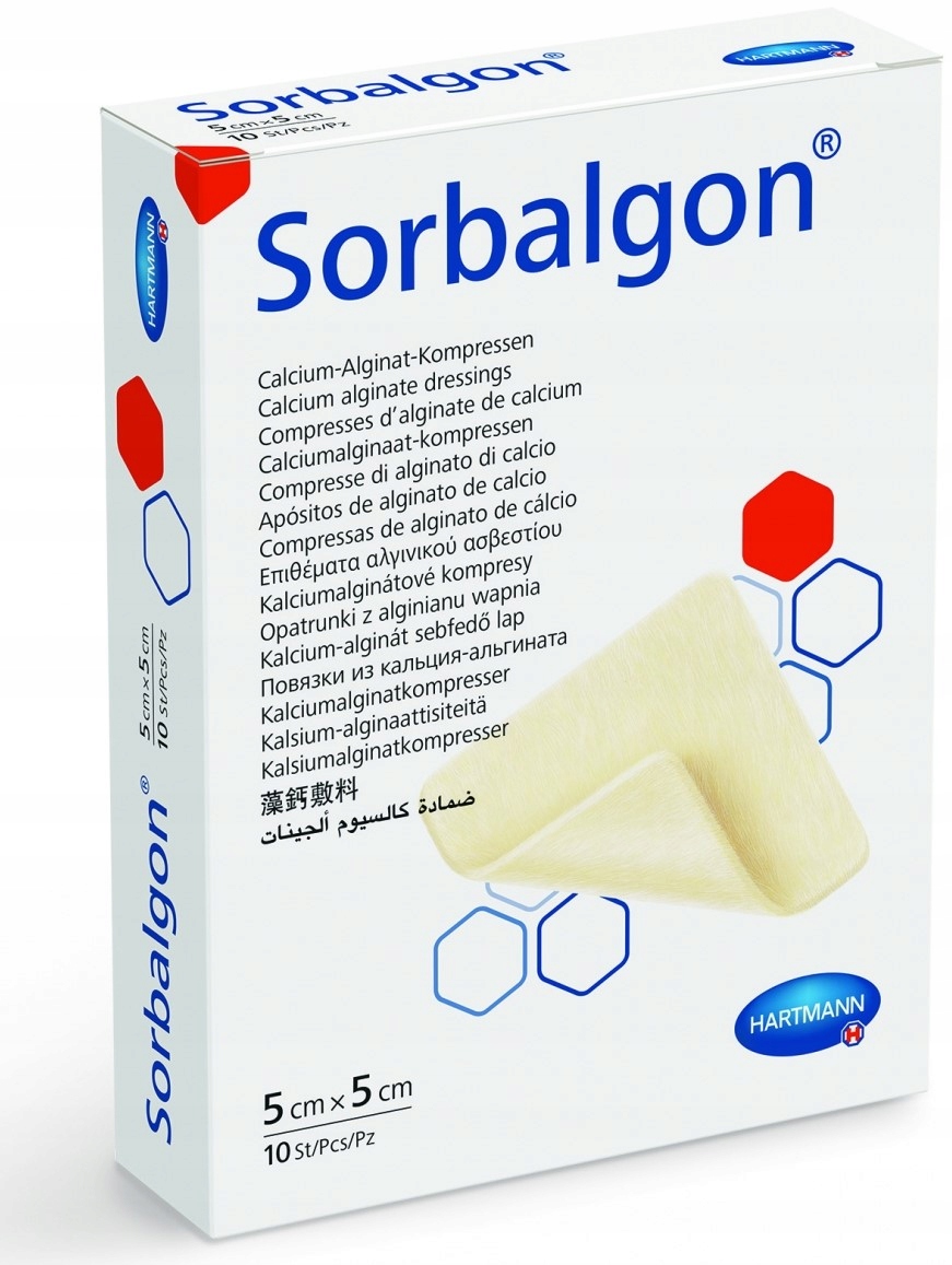 

Hartmann Sorbalgon 5 cm x 5 cm 10 szt.