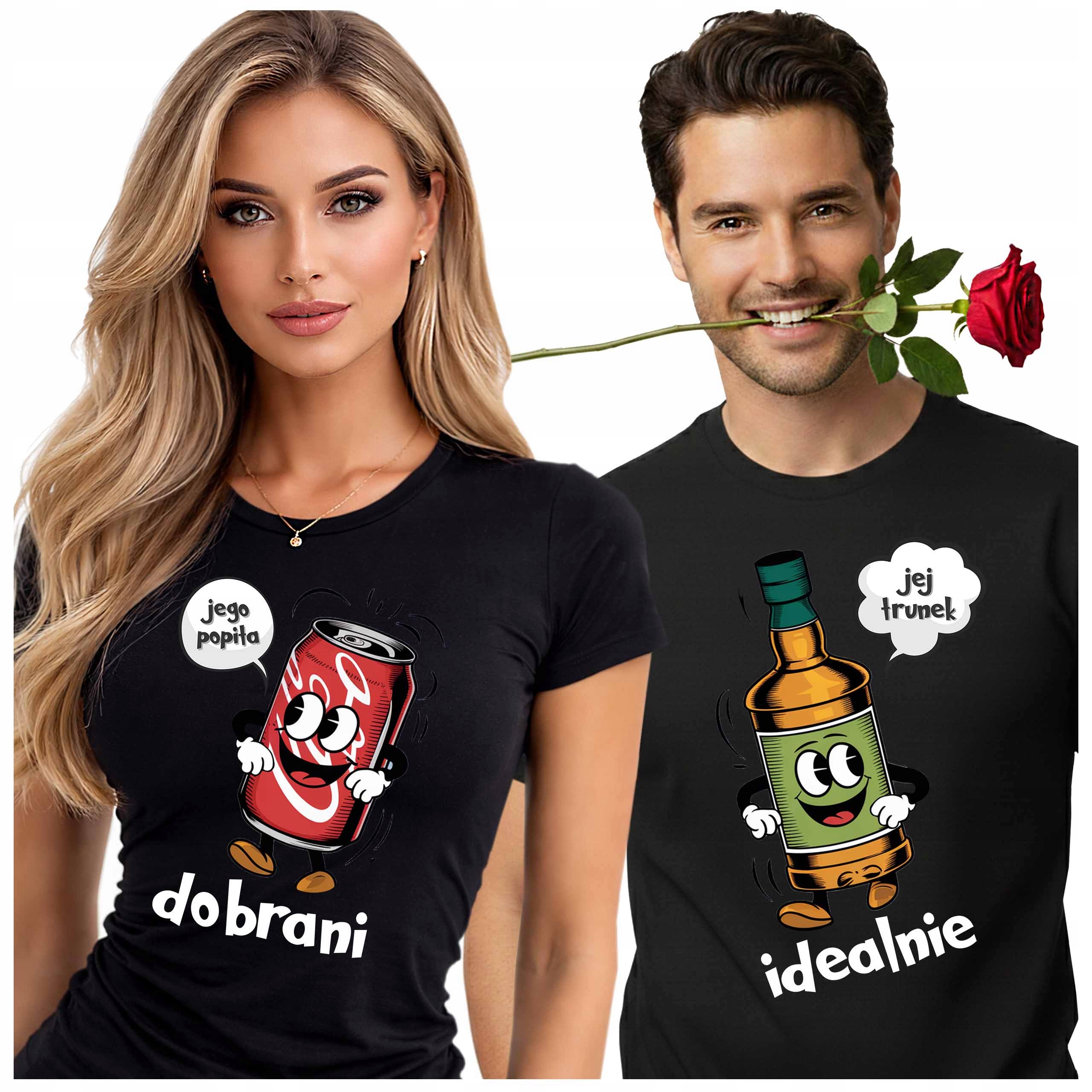 Vtipné Trička Pro Páry Na Valentýna Dárek Pro Zamilované Whisky Cola