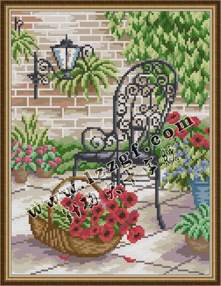 Křížková výšivka počítaná sada (kanva, mulina)