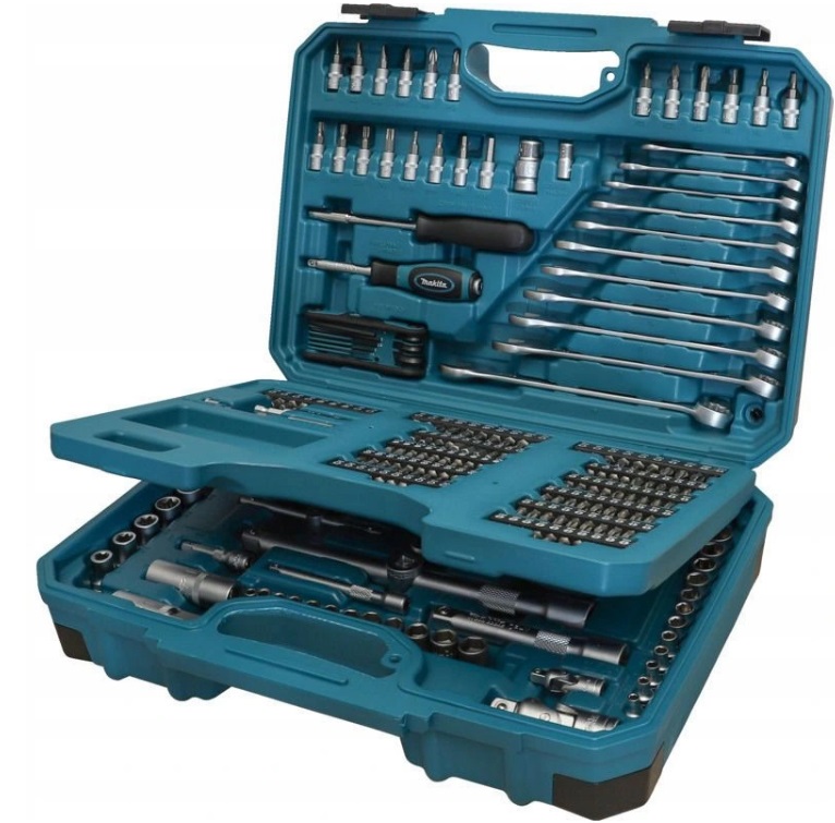 Makita Sada Náradia Nástavce Bity Kľúče 221 ks Makita E-10883