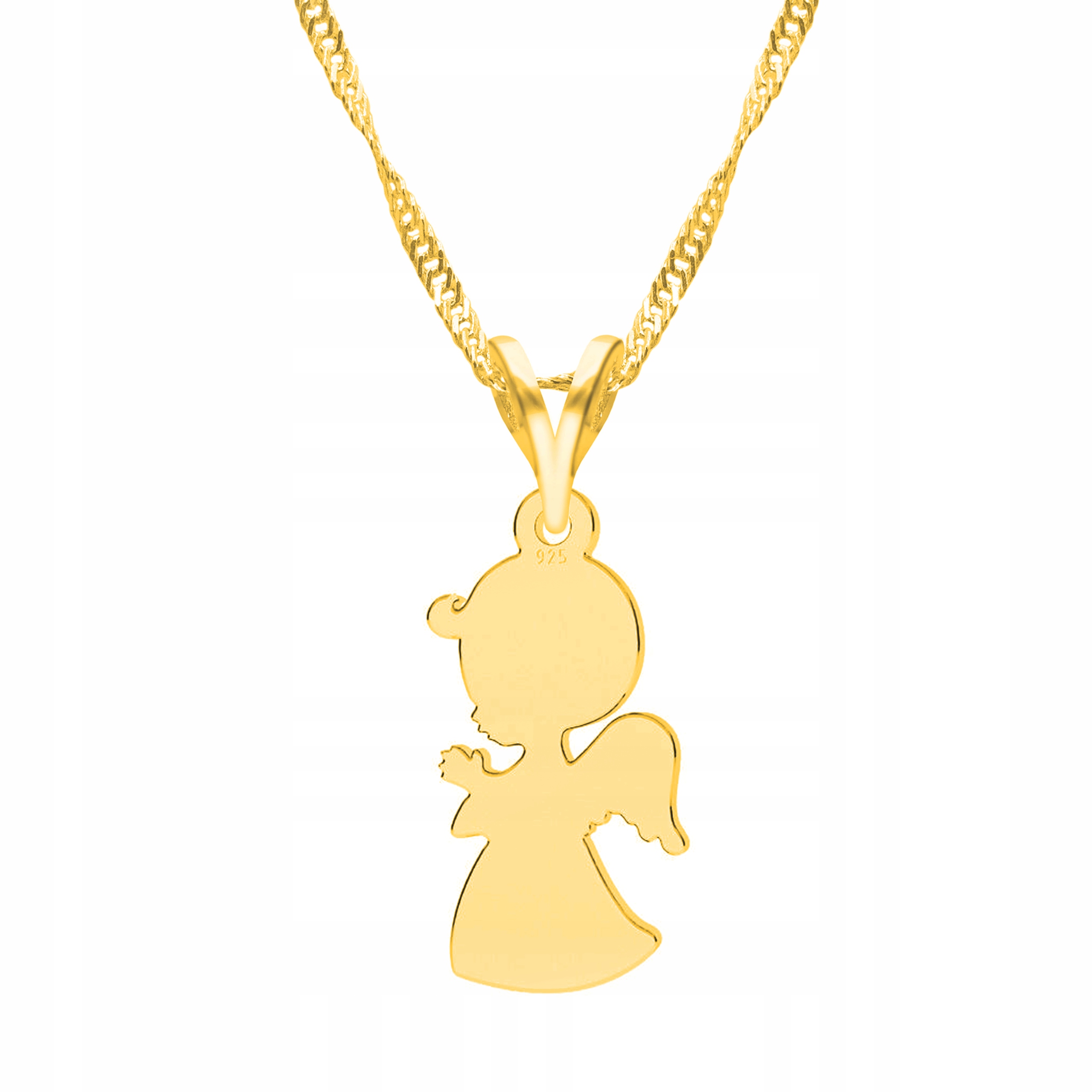 Řetízek zlatý náhrdelník 925 Anděl