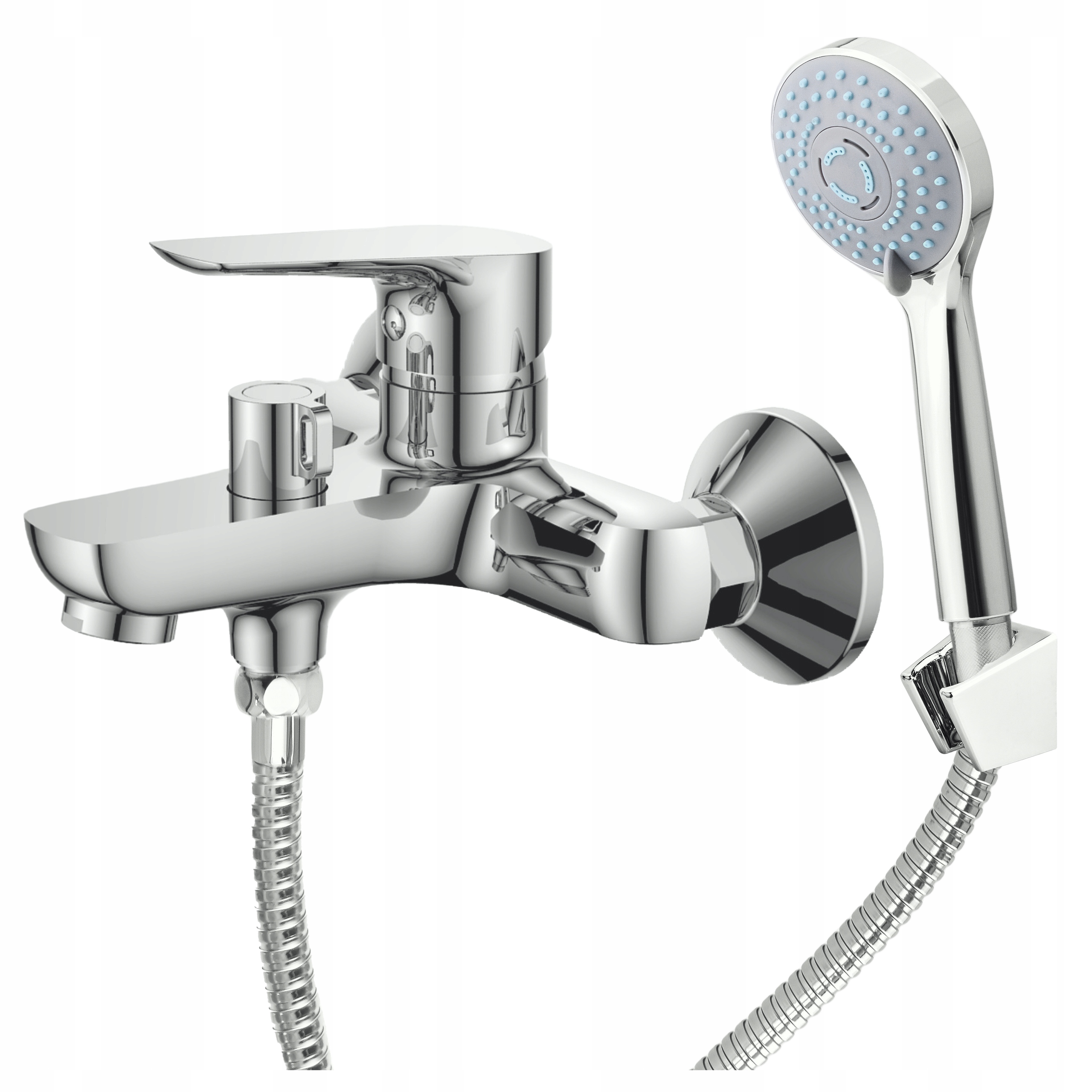 Nástenná vaňová sprchová batéria Kohútik do vane otočný prepínač