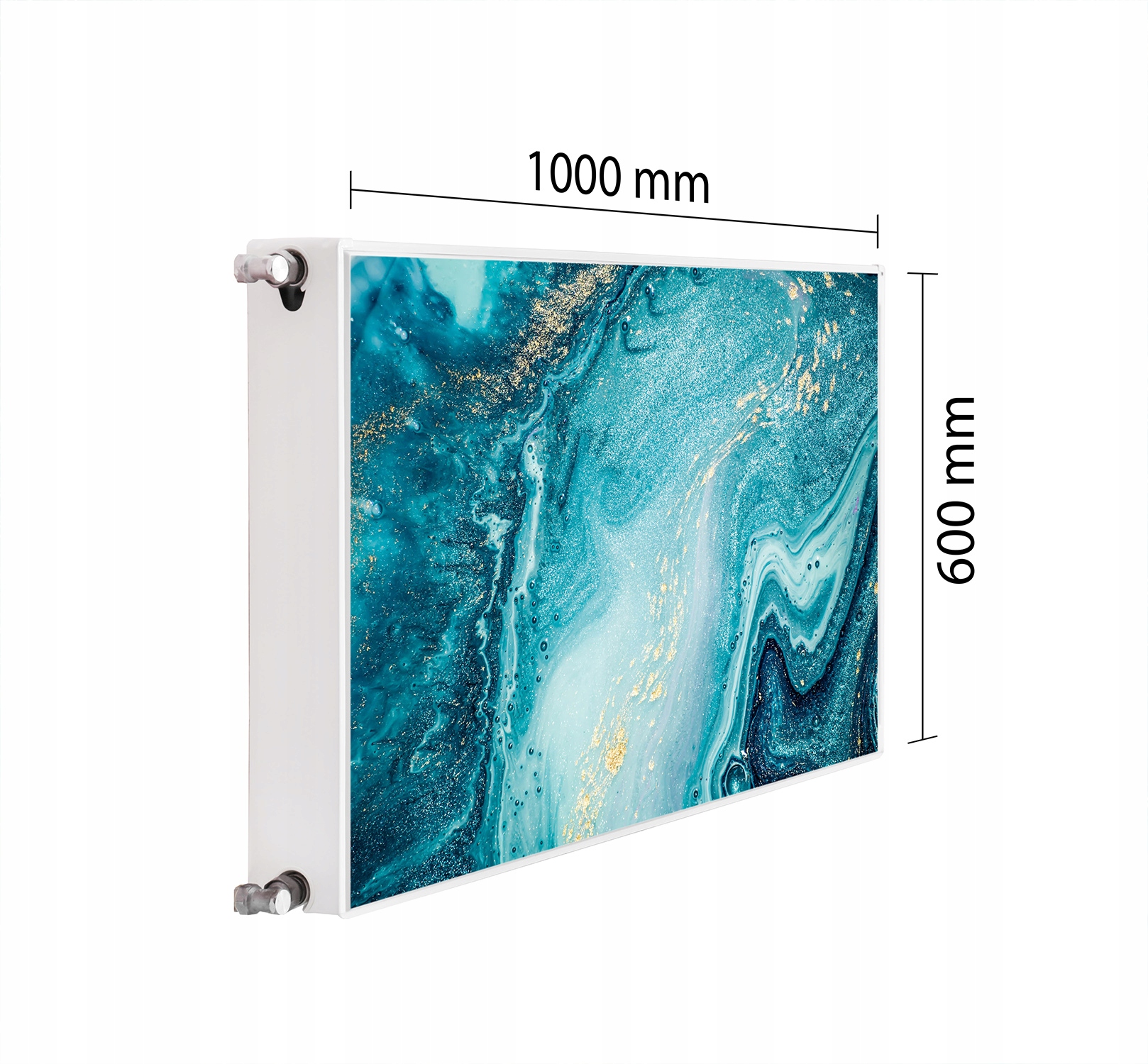 Kryt Na Radiátor Maskovač 100x60 Tyrkysová Podložka Magnet