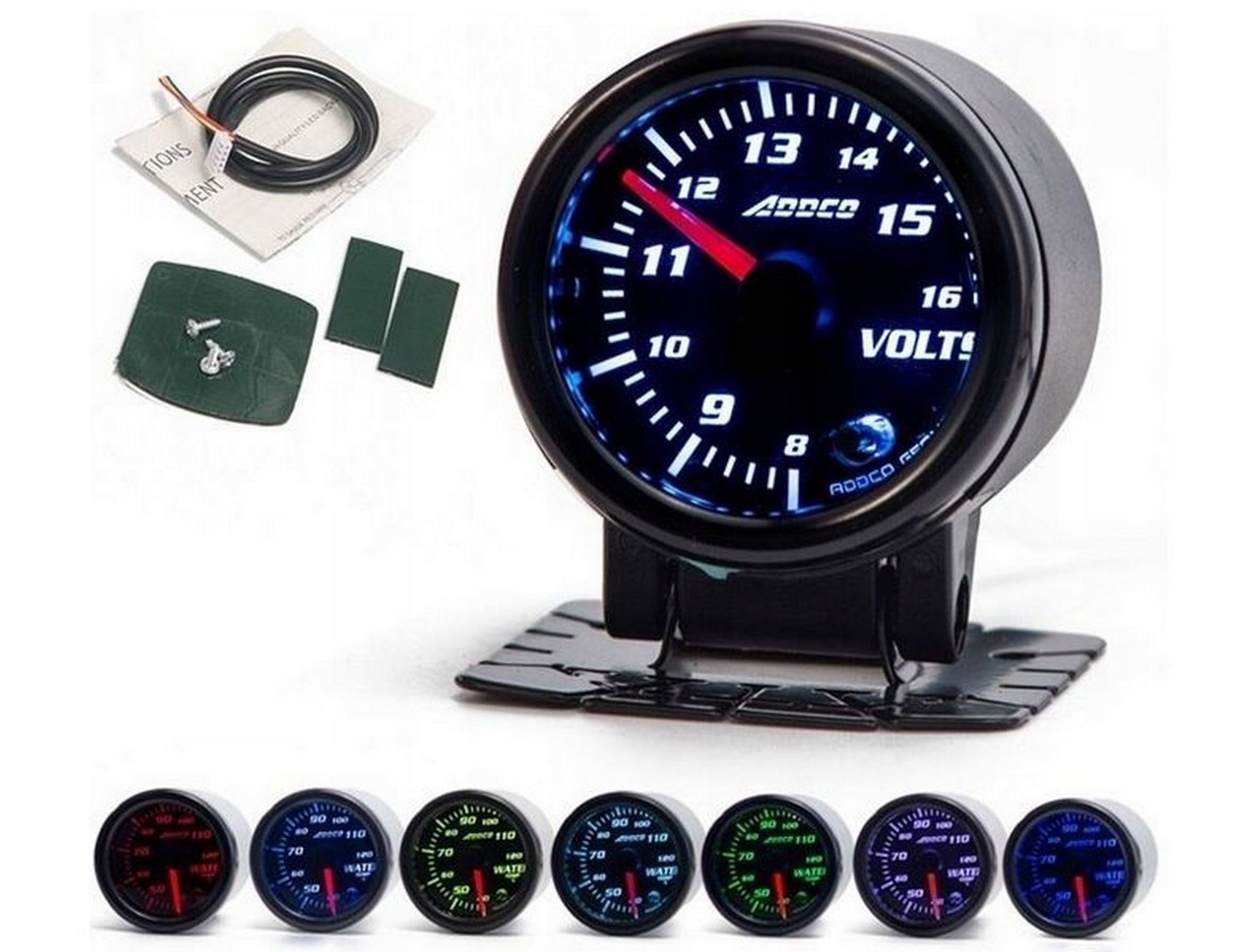 

Wskaźnik Woltomierz Volt 52MM Addco