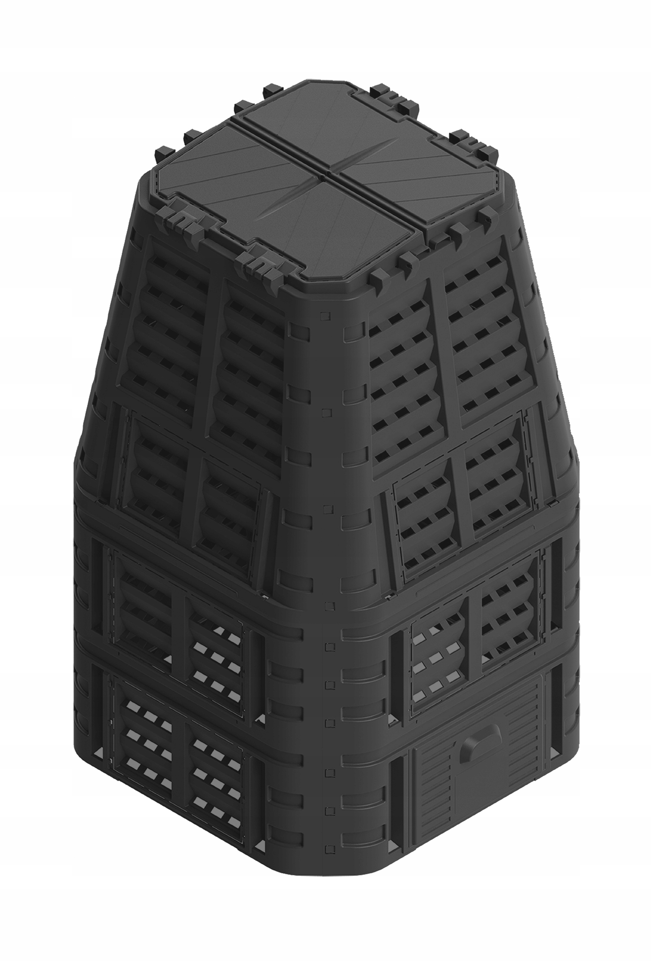 Kompostér MultiComposter 1000 l Čierny do záhrady