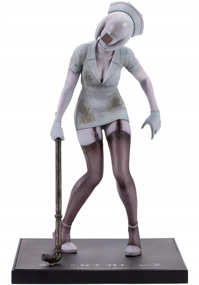 Figurka zdravotní sestry s bublinovou hlavou z hry Silent Hill 2 od Oshi Works, 22 cm