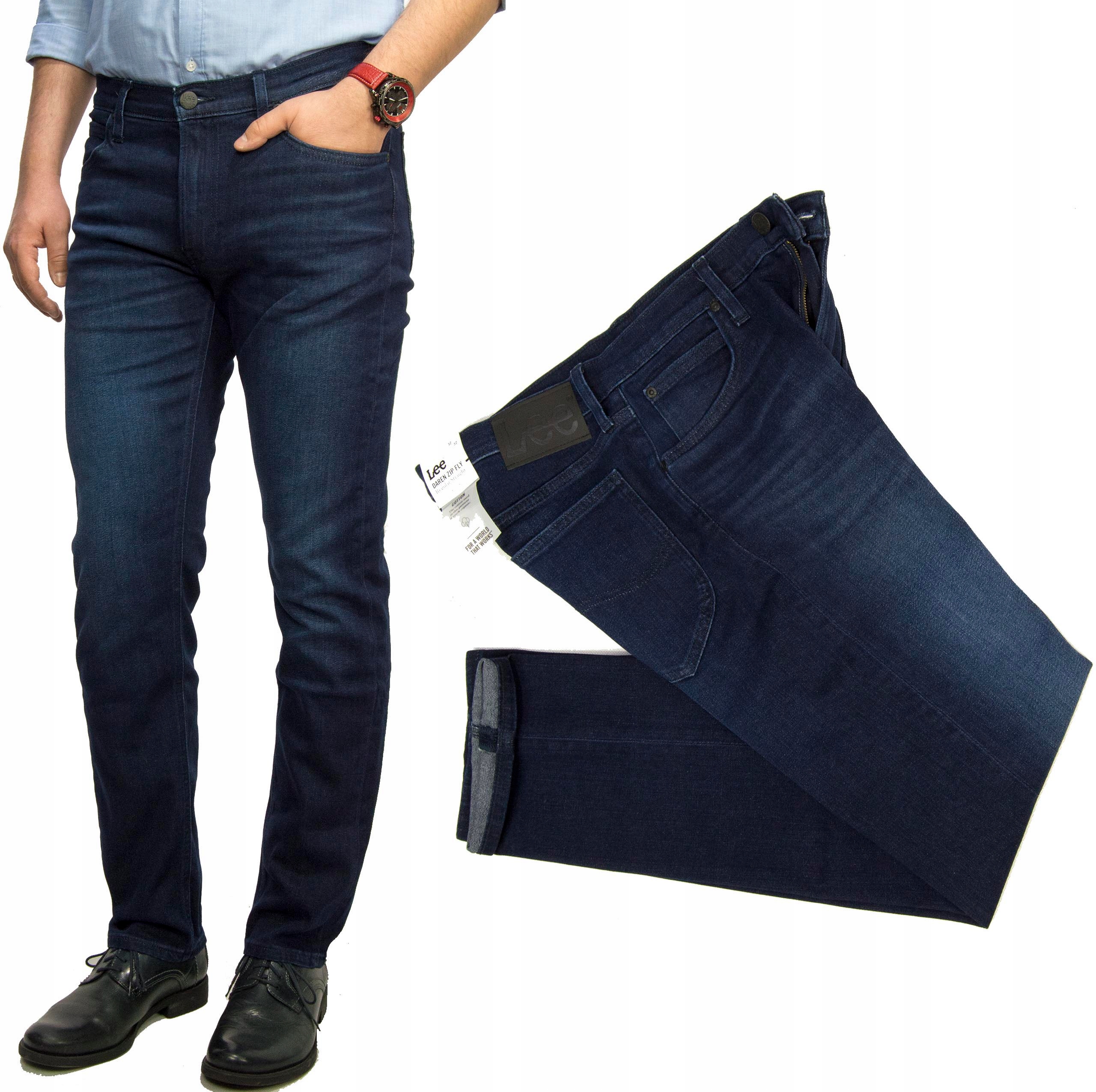 

Lee Daren Zip Dk Ray męskie spodnie jeansy W38 L34