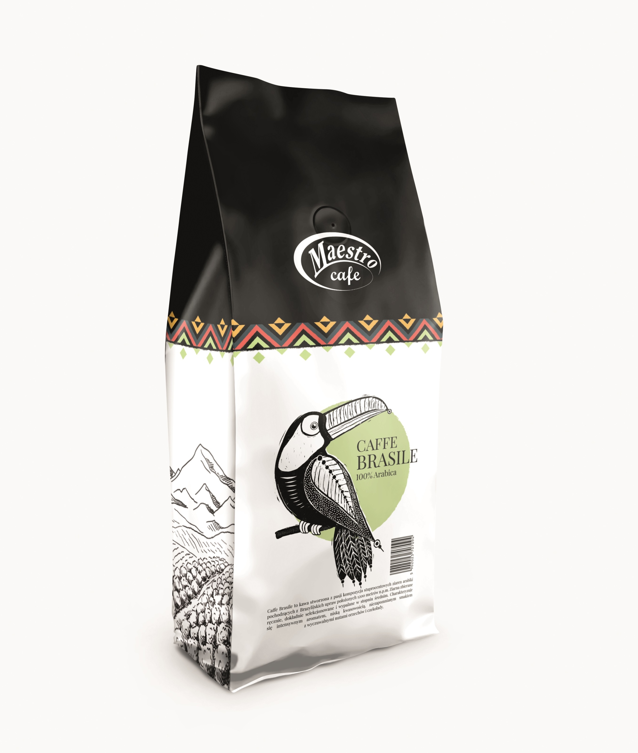 Kawa ziarnista Maestro Caffe Brasil 1kg, 100% Arabica Brazylia