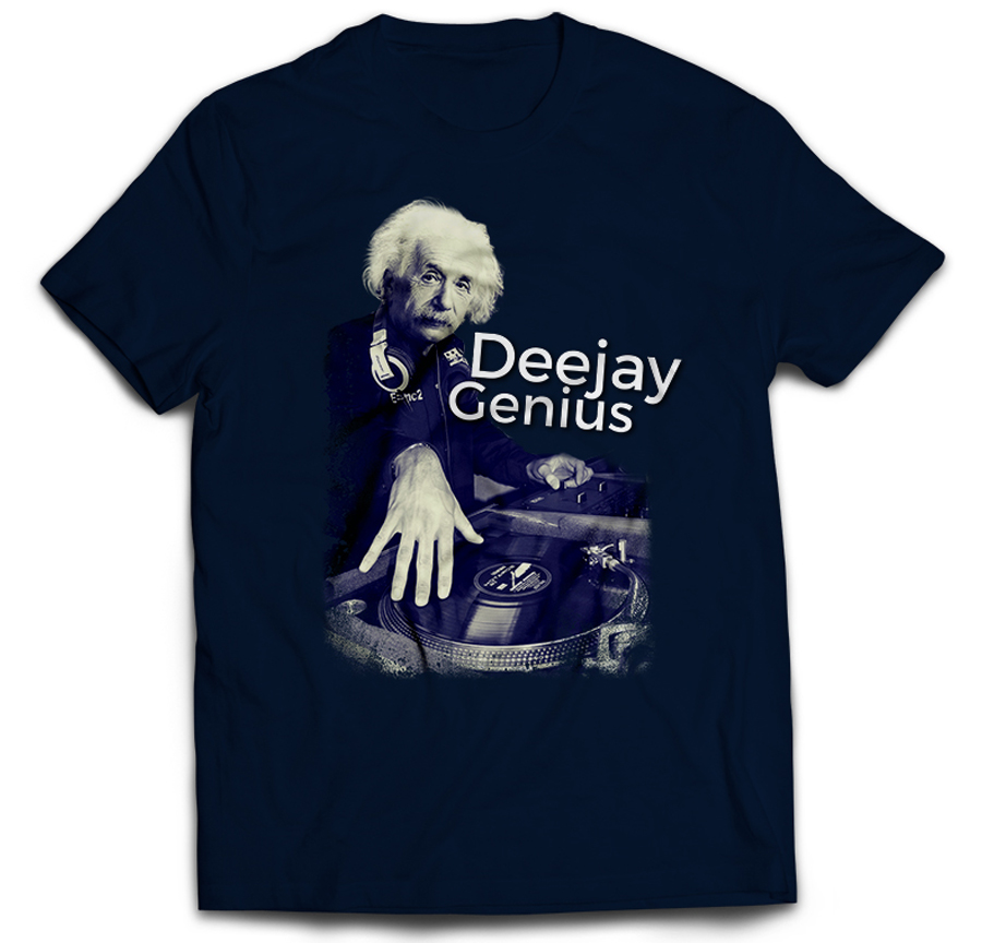 

Koszulka T-shirt Grafika Einstein Dj Prezent L