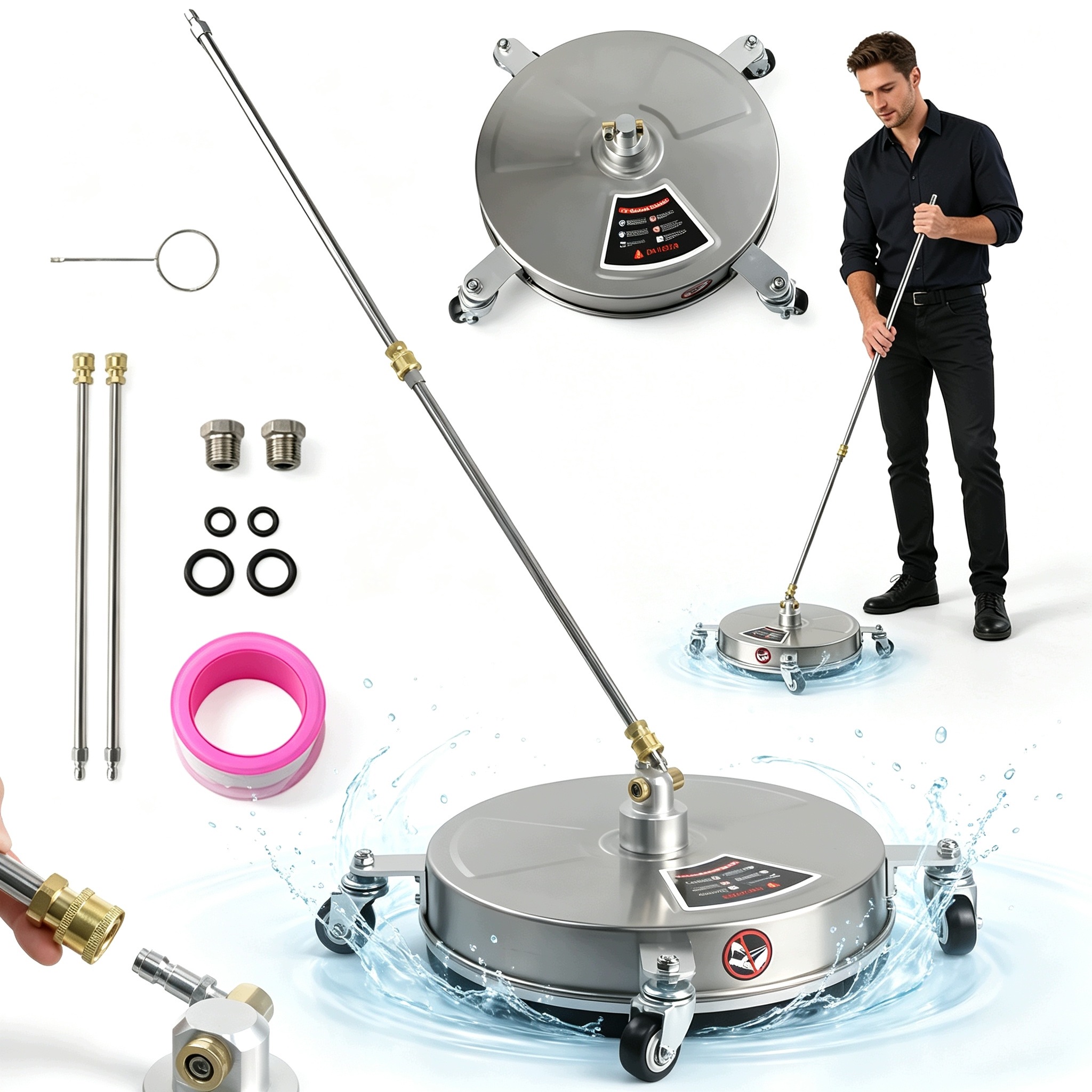 Terasová Myčka 15 Inch Pressure Washer 4000 Psi Bezprašný Čistič Oceli