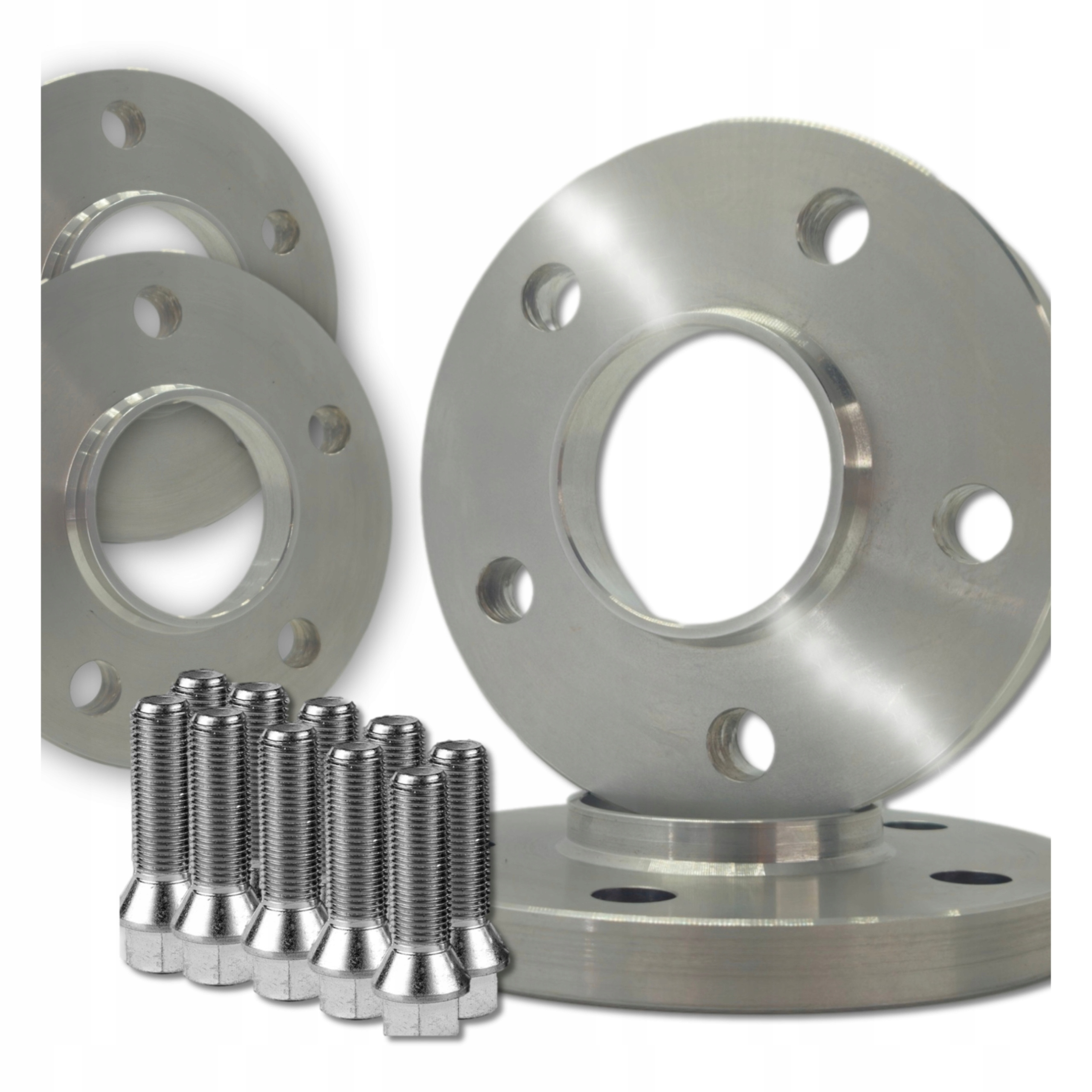 Sada Distance Šrouby 5x98 58,1 20mm stříbrná M12x1,25 Vzdálenost Dystom