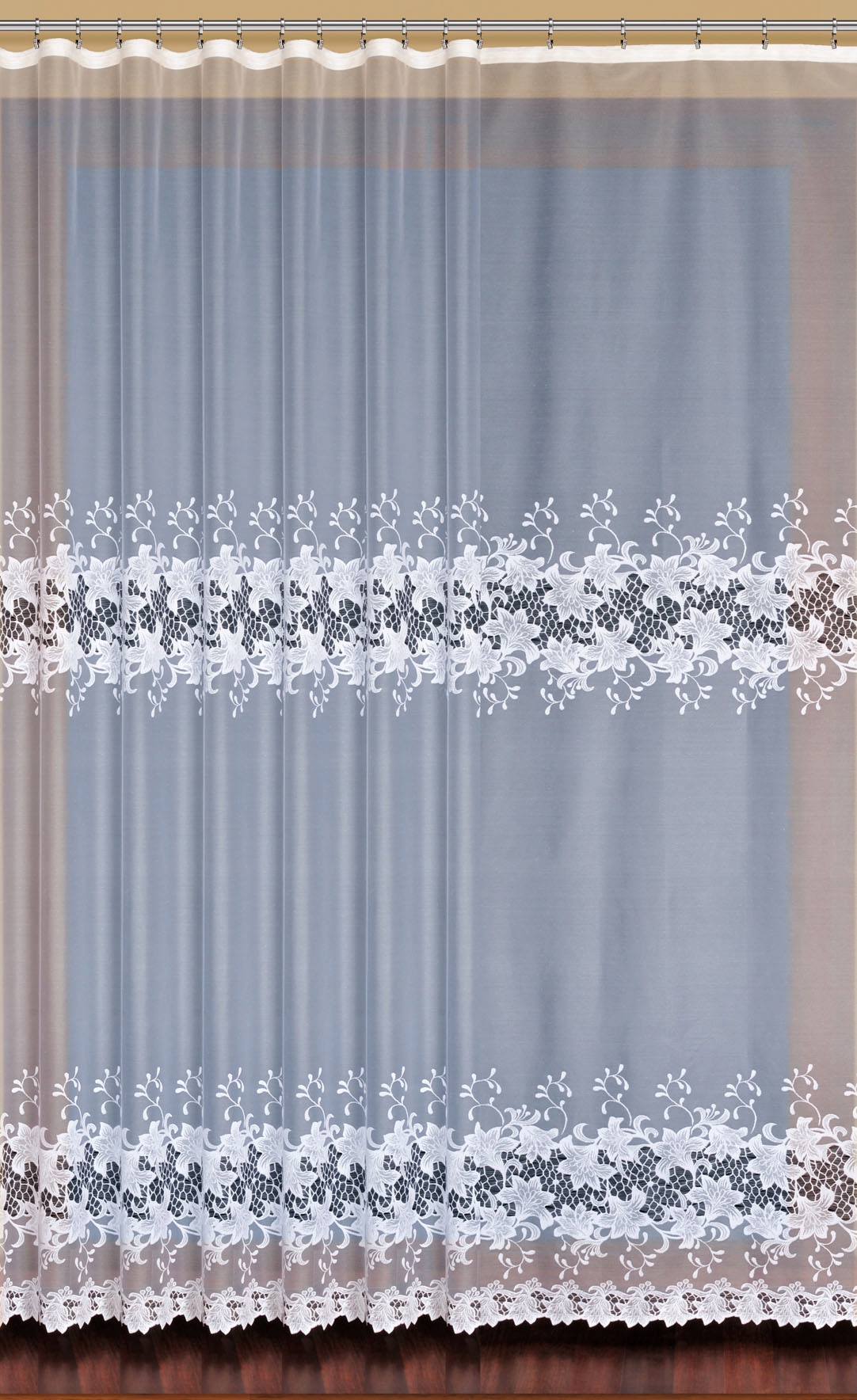 hotové páskové záclony 800x245 záclona ľalie 800x250