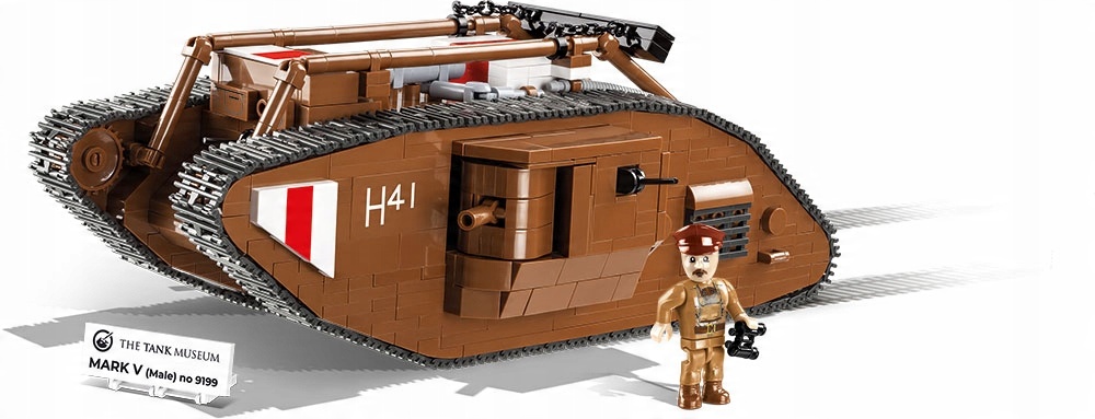 

Klocki COBI2984 Hc Great War Czołg Mark V 837 El.