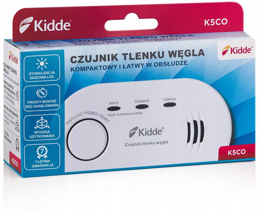 Czujnik czadu Kidde K5CO Kod producenta KID-K5CO