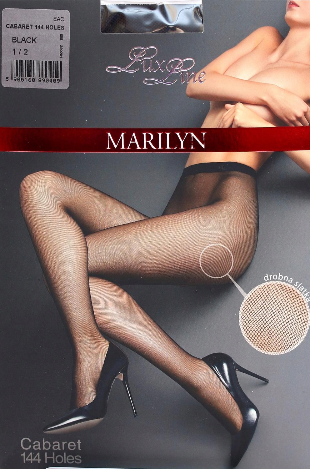

Marilyn Cabaret 144 Holes 3/4 rajstopy black Lux L