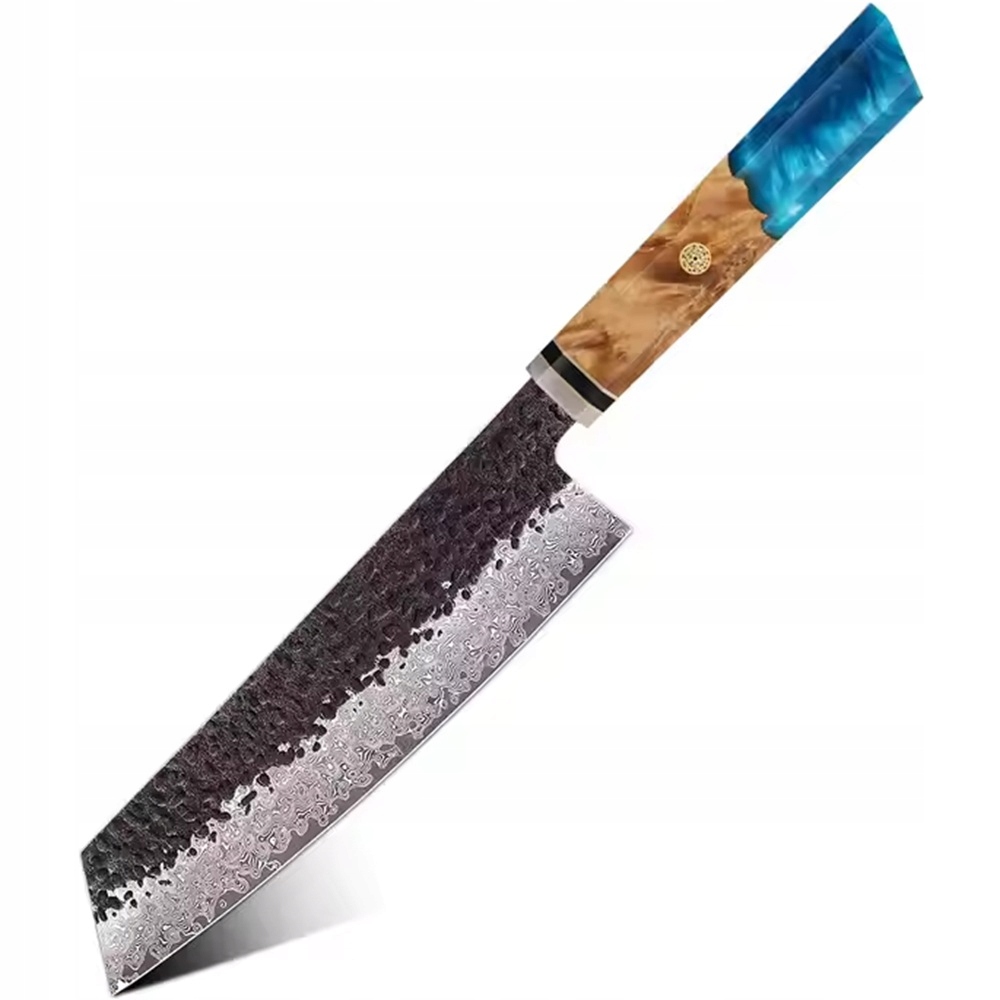 Damaškový kuchynský nôž Airi Kiritsuke/Modrá KP-37541