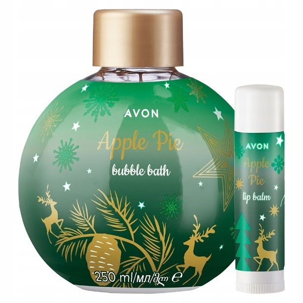 

Avon Apple Pie Zestaw Szarlotka płyn pomadka