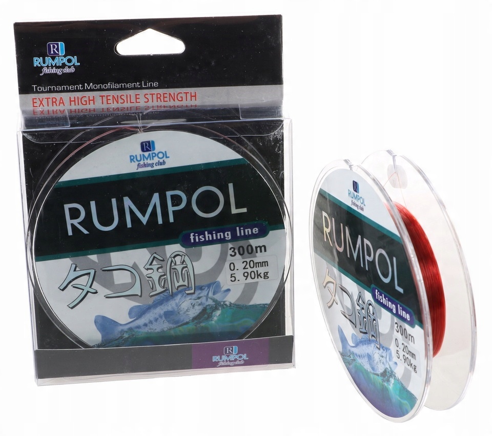 

Żyłka 300m Rumpol Brązowa 0,20mm 5,9kg ZR300