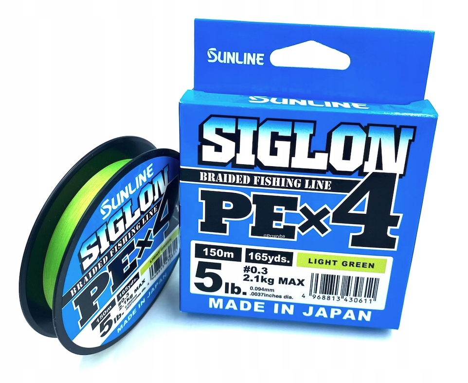 Sunline Siglon X4 Pe 0,3 150M Light Green