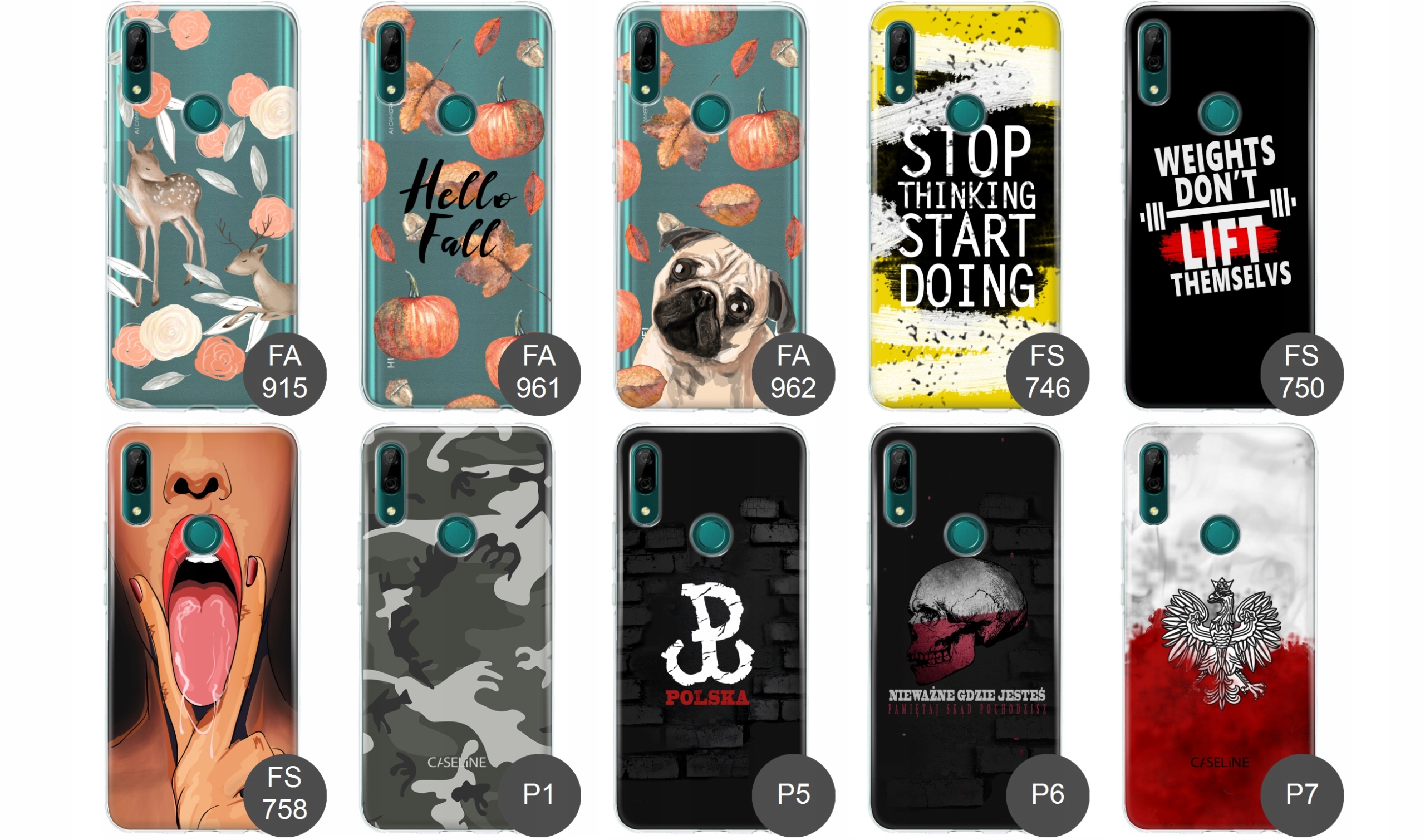 Etui do Huawei P SMART Z case guma wzory