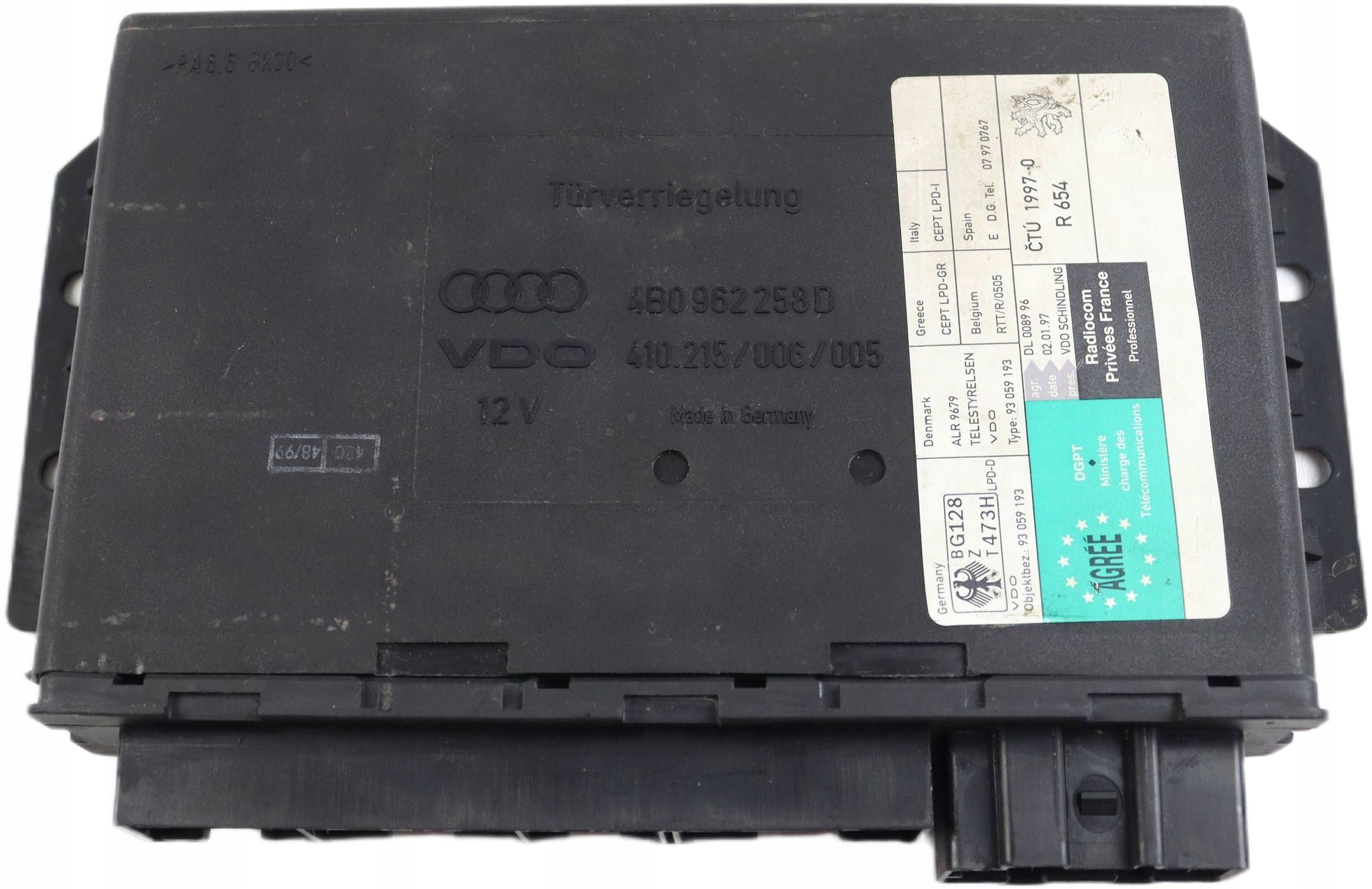 AUDI A6 C5 comfort control unit control unit 4B0962258D