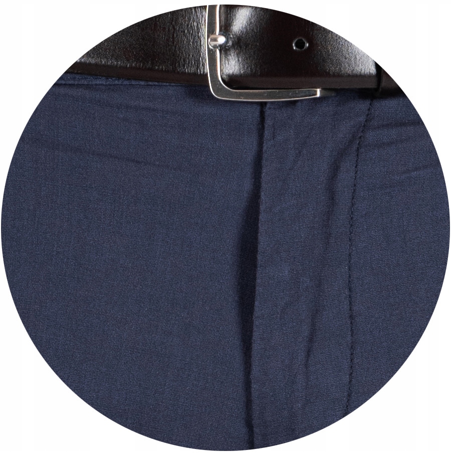 Spodnie granatowe CHINOSY materiałowe ROBIN r.32 Odcień granatowy